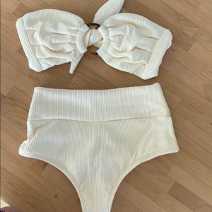 Montce swim high waisted bikini set